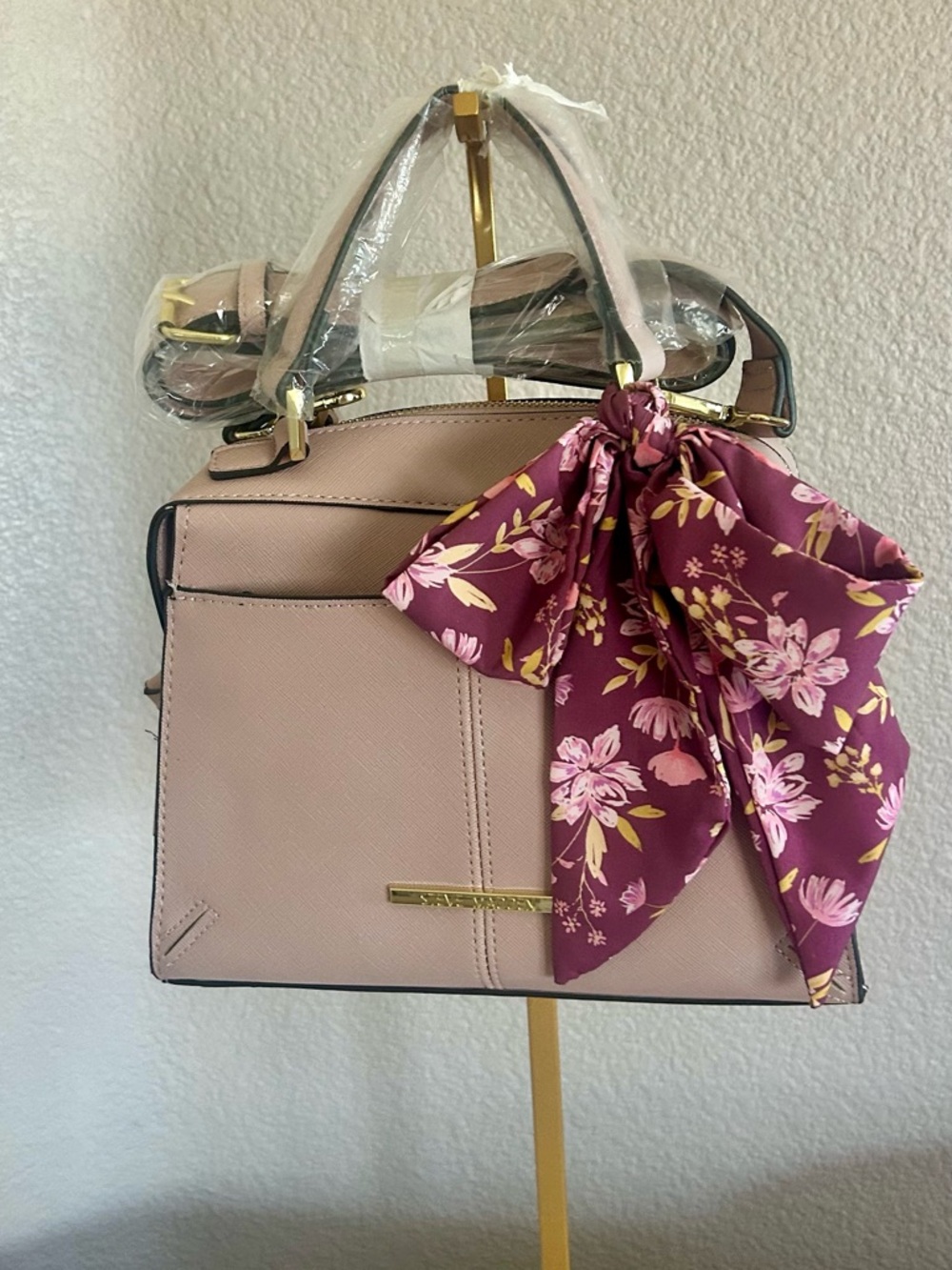 🌸Steve Madden Breese Crossbody Bag Color Dusty Pink, Faux Leather, New with Tags